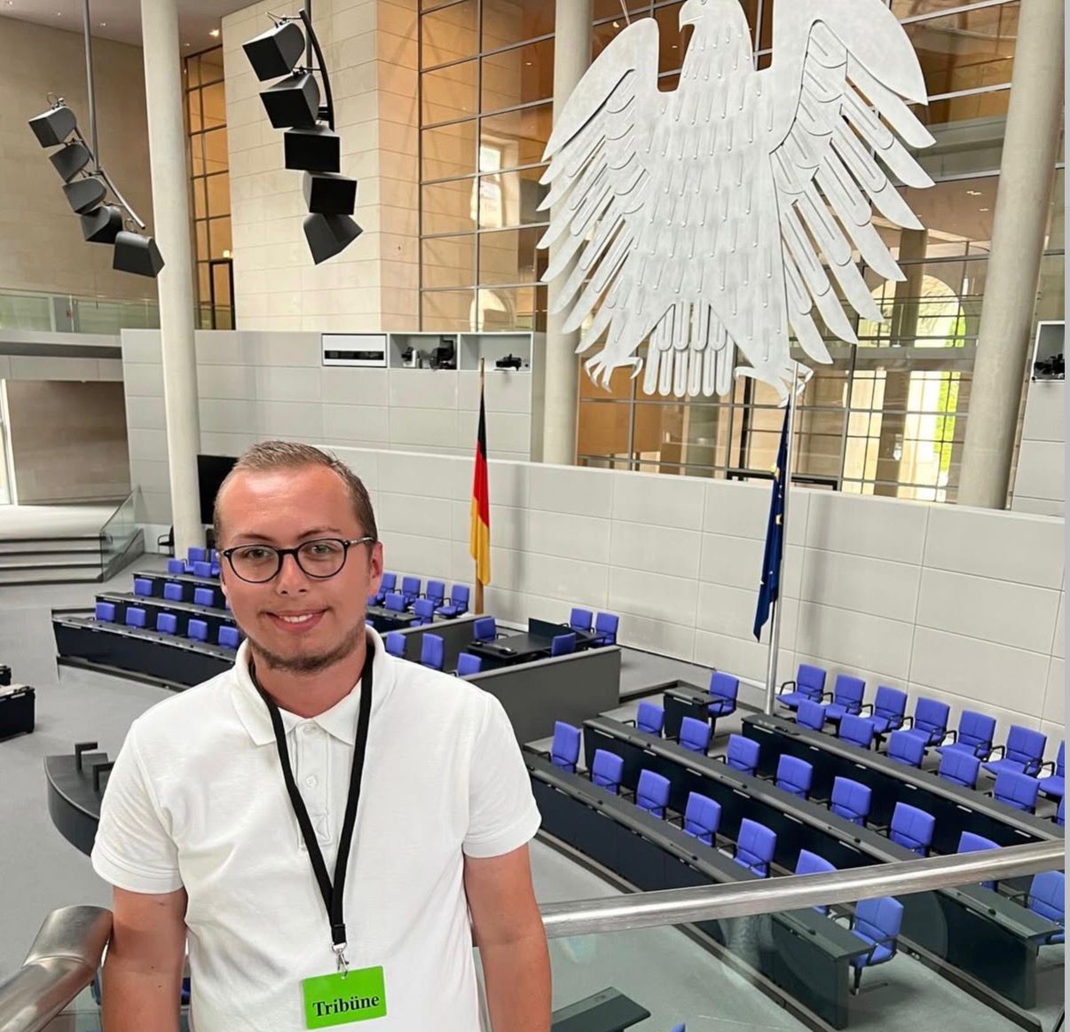 Profilbild Samuel Kreuzer im Bundestag